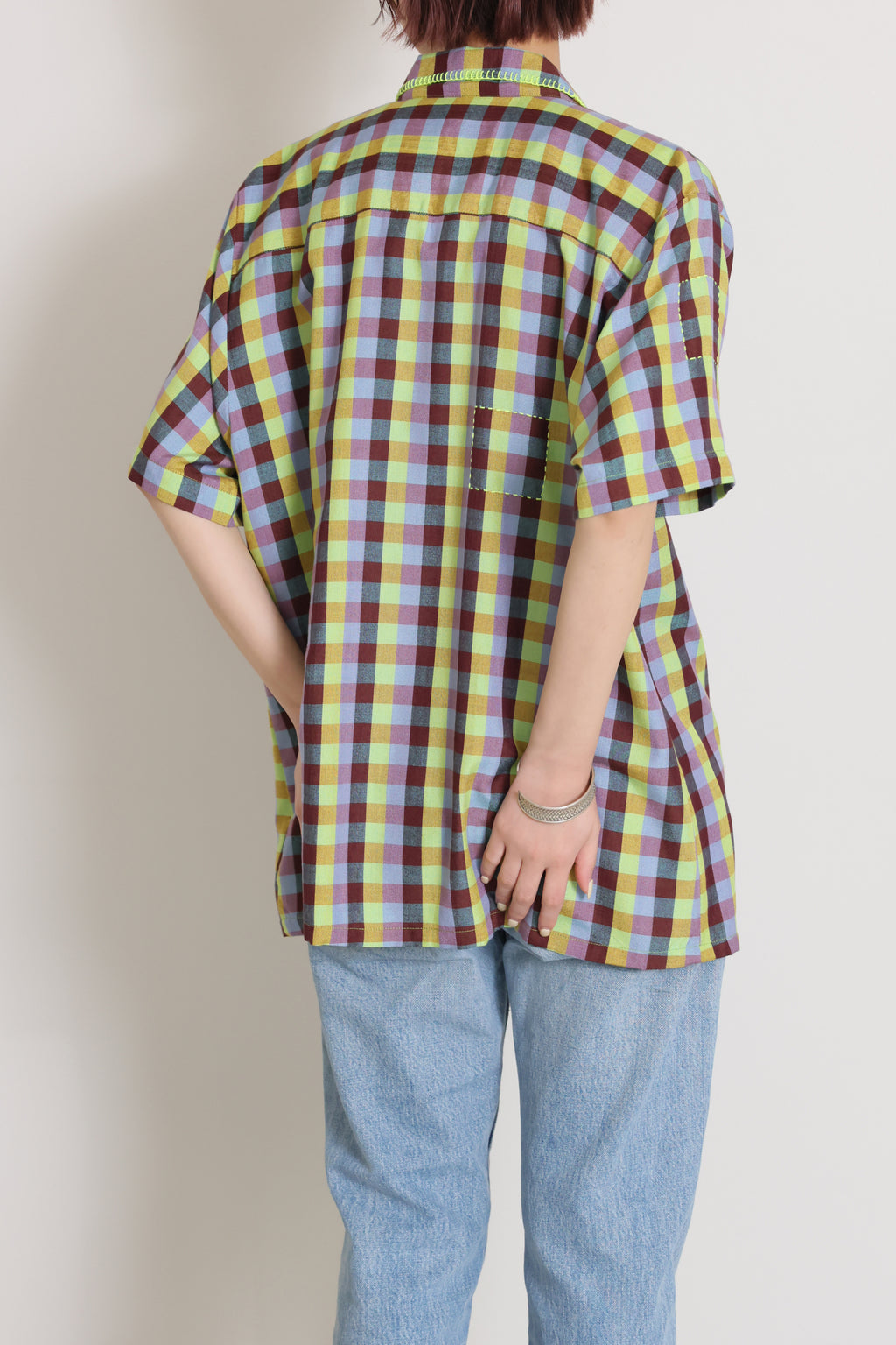 Contrast Stitch Pah-Kaow-Mah Camp Shirt