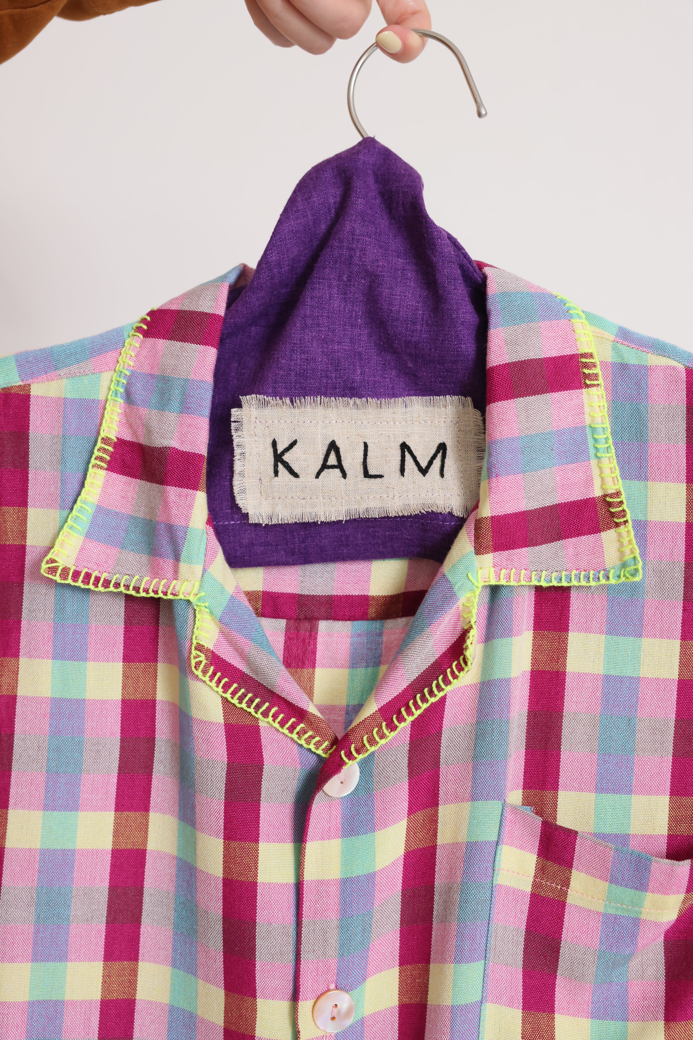 Contrast Stitch Pah-Kaow-Mah Camp Shirt