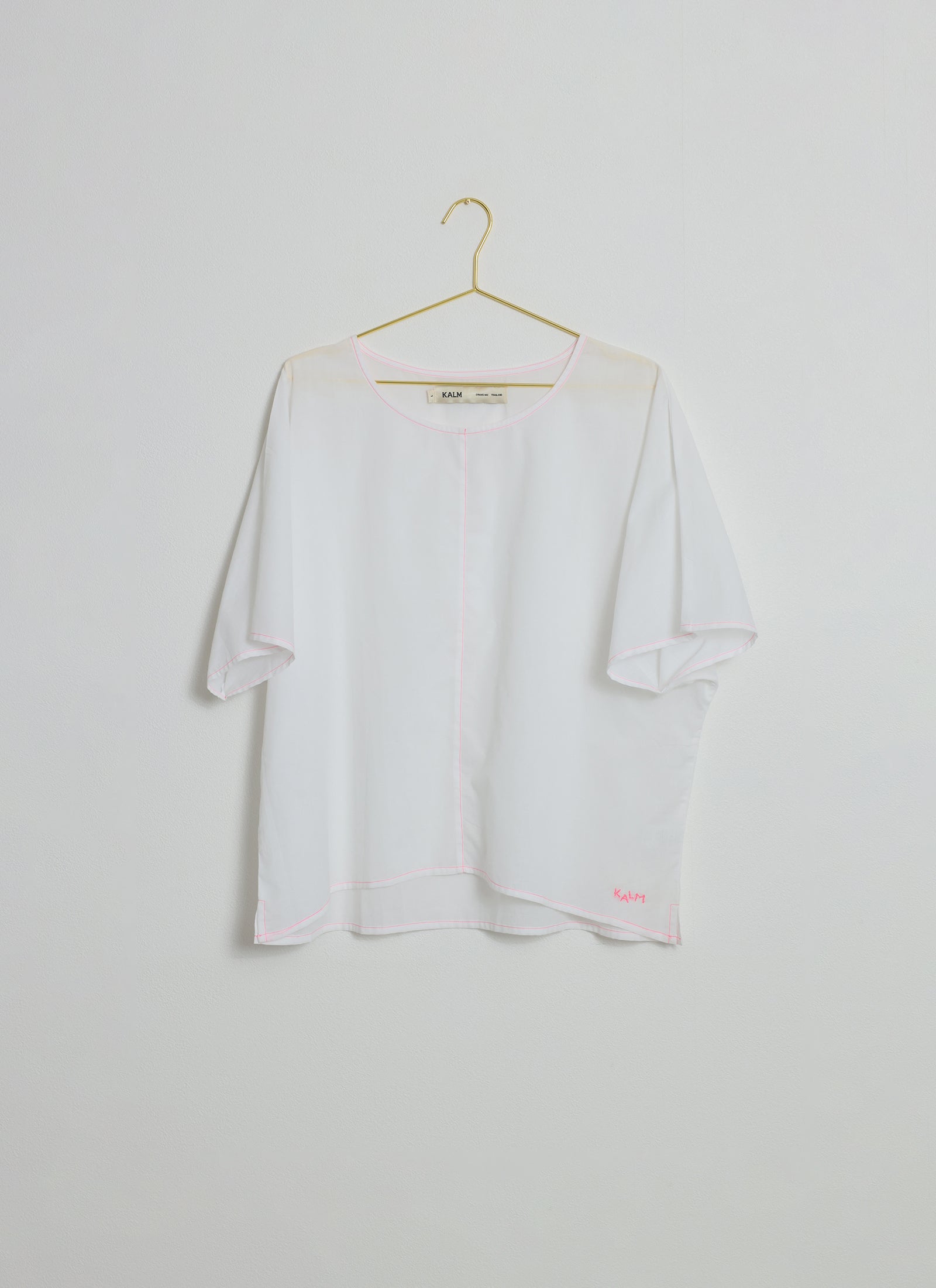 Misaki Contrast Stitch Top