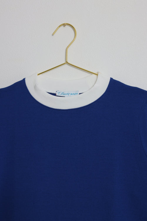 Short-Sleeve High-Neck Cleric